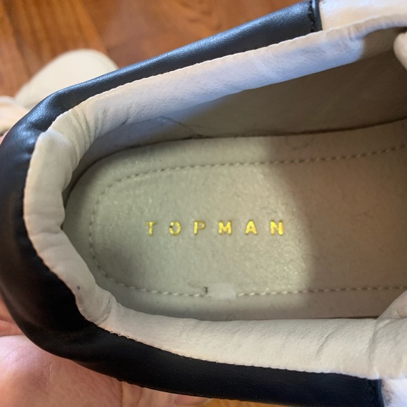 TOP MAN white Leather Sneakers. Almost new size43 - Picture 2 of 5